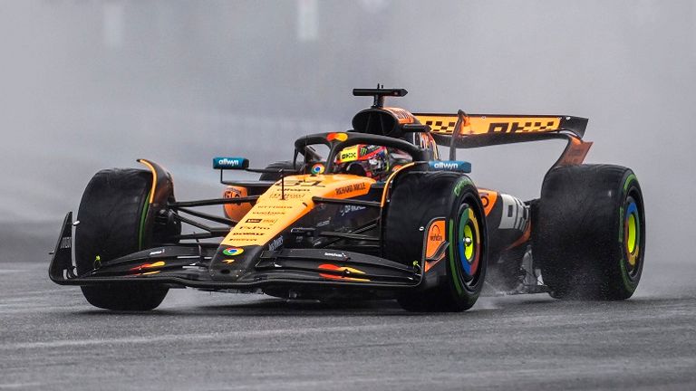 Lando Norris gewinnt im McLaren den Sprint von Miami.
