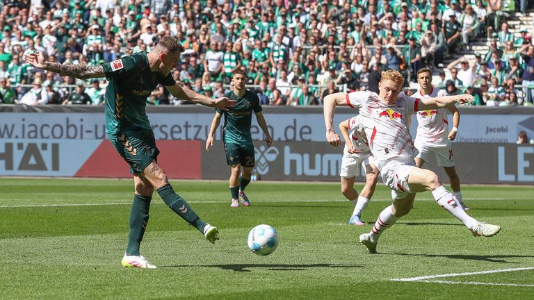 RB Leipzig patzt bei Werder Bremen.