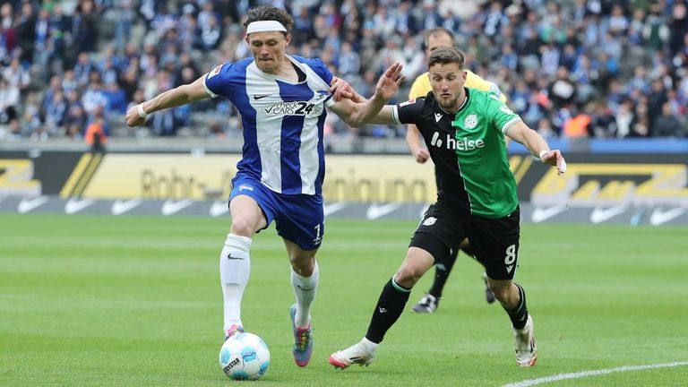 Hertha BSC und Hannover 96 teilen sich die Punkte.