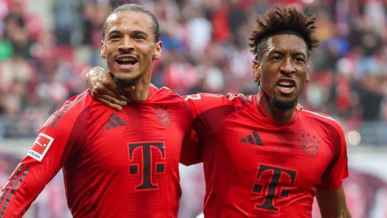 Leroy Sane (l.) und Kingsley Coman gelten beim FC Bayern als Abgangskandidaten.