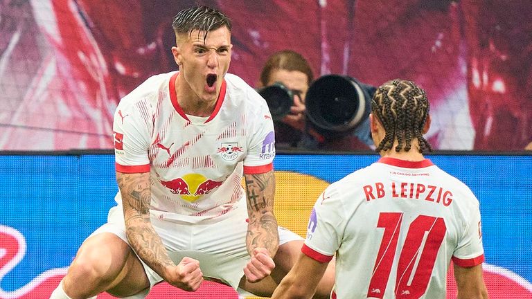 Benjamin Sesko spielt seit Sommer 2023 für RB Leipzig.