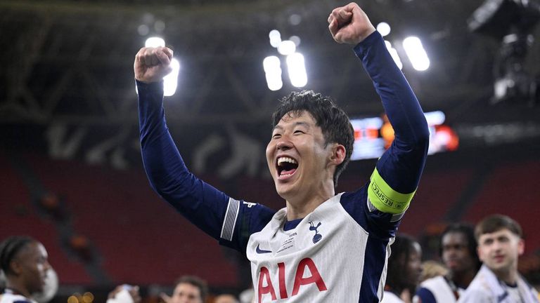 Tottenham Hotspur mit Kapitän Heung-Min Son beenden ihren Titelfluch mit dem Sieg im Europa-League-Finale.