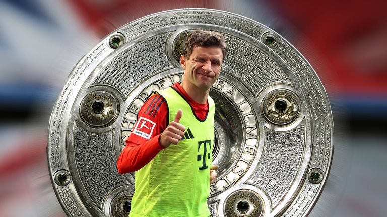 Thomas Müller gewann mit dem FC Bayern 13 Mal die Deutsche Meisterschaft.