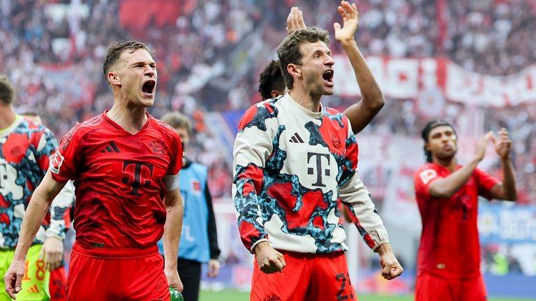 Thomas Müller (r.) hat am Samstag sein letztes Bayern-Heimspiel.