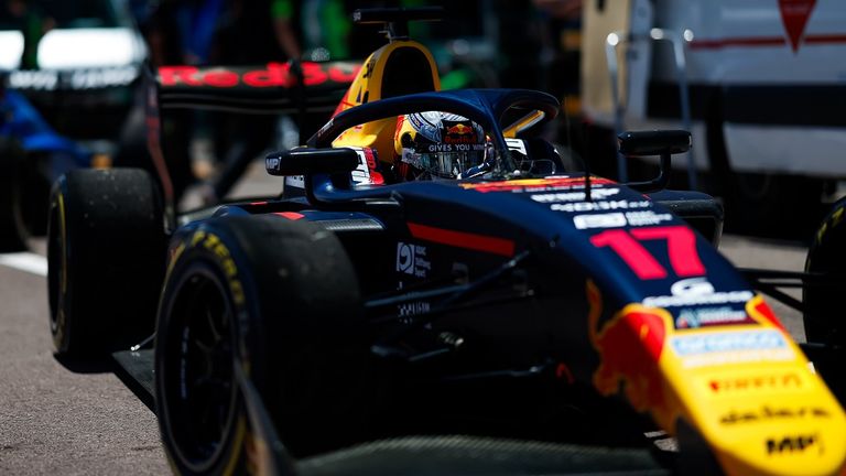 Tim Tramnitz in seinem Red Bull beim Sprint in Monaco.