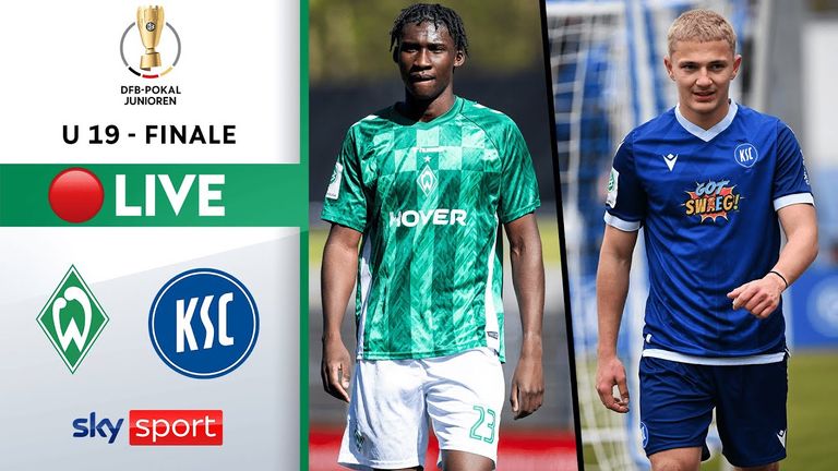 Im Finale des DFB-Pokals der U19 trifft Werder Bremen auf den Karlsruher SC.