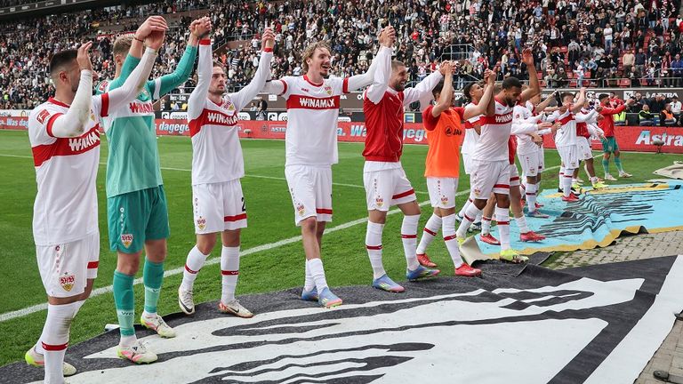 Der VfB Stuttgart finalisiert den 33. Bundesliga-Spieltag gegen den FC Augsburg.