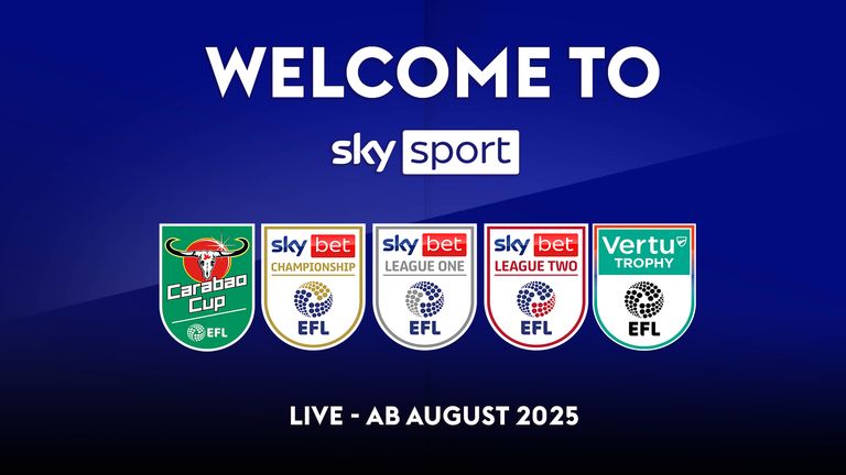 Sky Sport sichert sich exklusive Live-Rechte an der EFL und dem Carabao Cup bis 2028. 