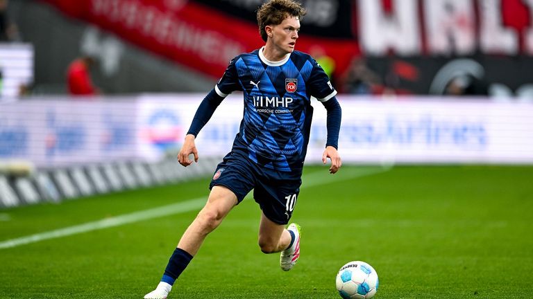 Paul Wanner war in der abgelaufenen Saison vom FC Bayern an den 1. FC Heidenheim ausgeliehen.