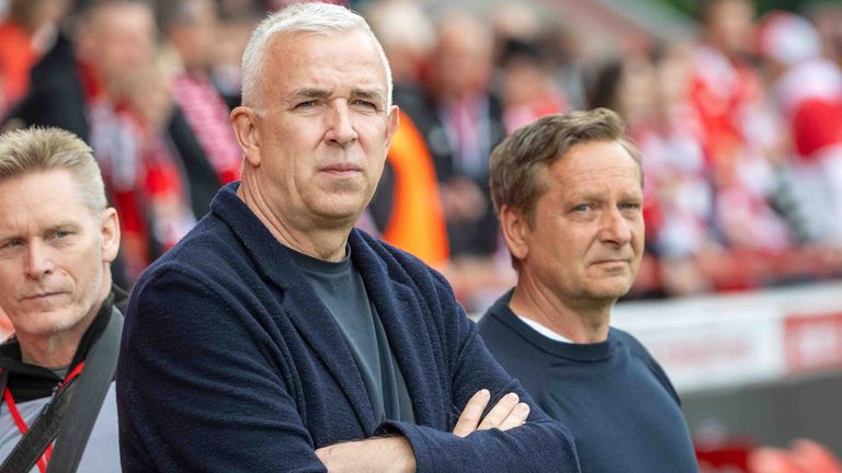 Dirk Zingler (l.) bleibt Präsident von Union Berlin.