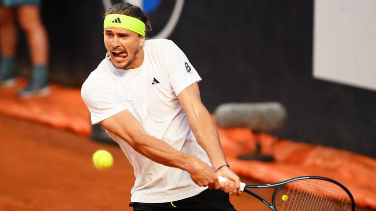 Alexander Zverev steht im Viertelfinale in Rom.