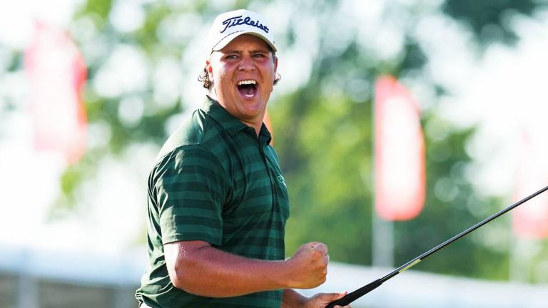 Aldrich Potgieter feiert einen dramatischen Sieg bei den Rocket Classic. 