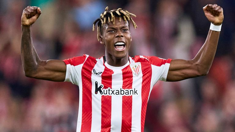Nico Williams von Athletic Bilbao wird unter anderem vom FC Barcelona und dem FC Bayern umworben.