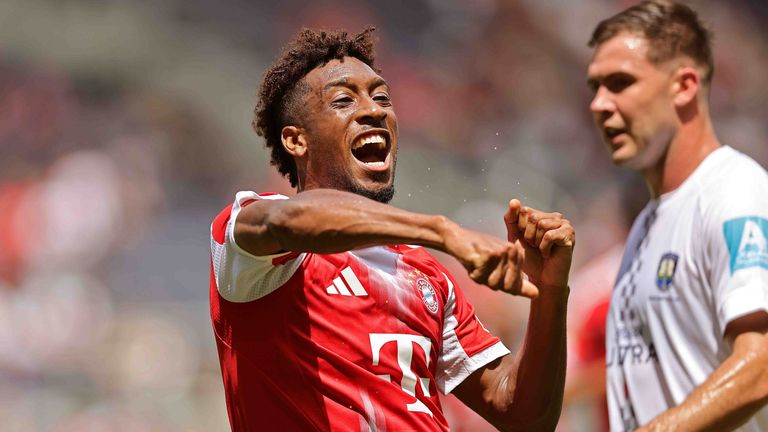 Kingsley Coman jubelt über seinen Treffer gegen Auckland City bei der Klub-WM.