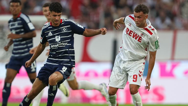 Der HSV und der 1. FC Köln verkünden Bundesliga-Gegner.