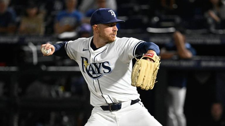 Hunter Bigge wurde bei einem MLB-Spiel im Gesicht getroffen.