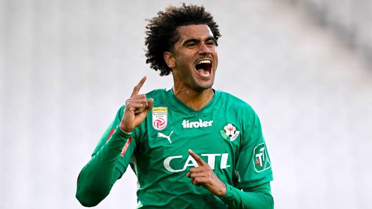 Ex-Bayern-Talent Jamie Lawrence könnte WSG Tirol verlassen.