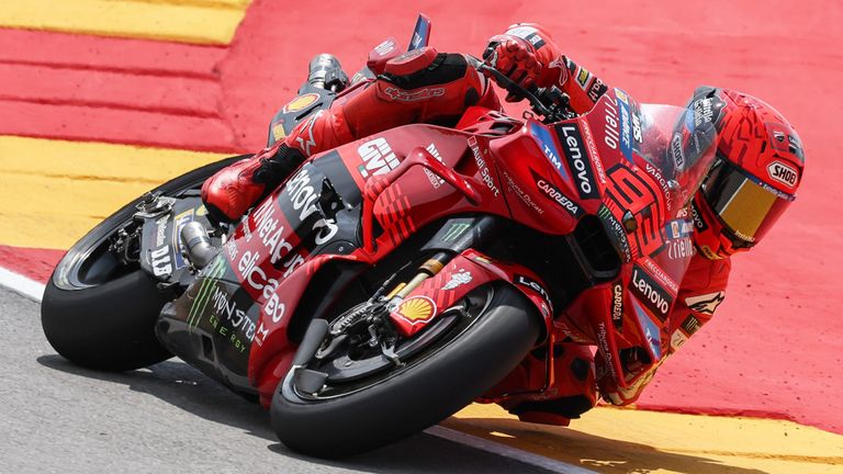 Marc Marquez gewinnt den Sprint in Aragon.