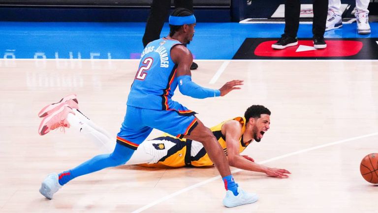 Pacers-Superstar Tyrese Haliburton verletzt sich ausgerechnet im alles entscheidenden Finalspiel der NBA-Playoffs schwer. 