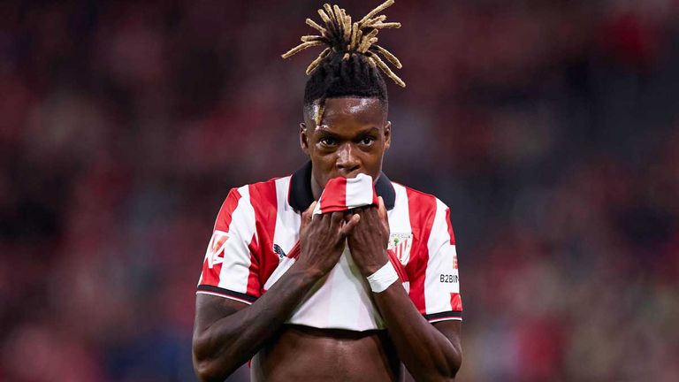 Nico Williams erzielte in der vergangenen Saison in La Liga fünf Tore für Athletic Bilbao und bereitete fünf Treffer vor.