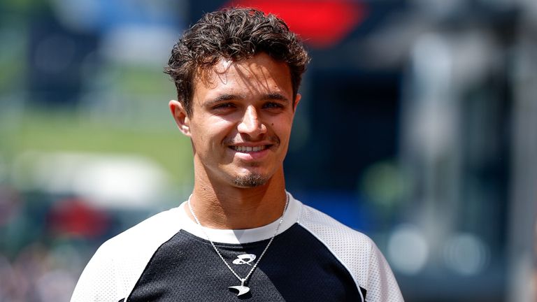 Lando Norris scheint gut erholt nach seinem Debakel in Kanada. 