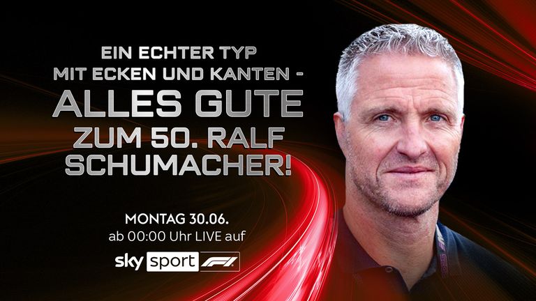 Sky Sport Experte Ralf Schumacher wird 50! Happy Birthday, Ralf!