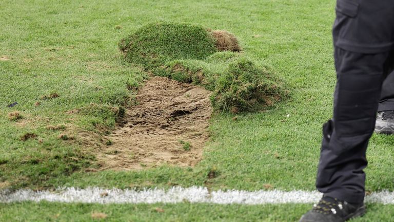 Der Allianz Arena wurde stark in Mitleidenschaft gezogen. 
