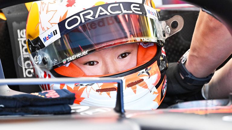 Yuki Tsunoda (Red Bull) muss in Kanada eine Gridstrafe hinnehmen.