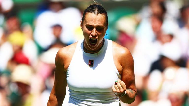 Aryna Sabalenka steht in der zweiten Runde in Wimbledon. 