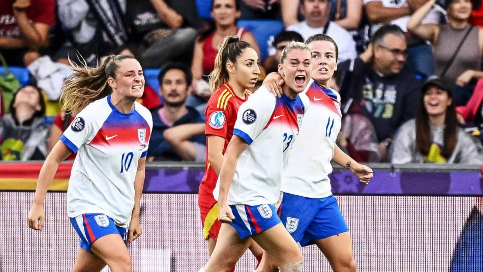 England wins the European Championship final against Spain on penalties