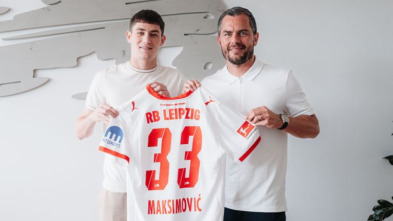 Andrija Maksimovic (l.) ist neuer Spieler von RB Leipzig - Quelle: RB Leipzig.