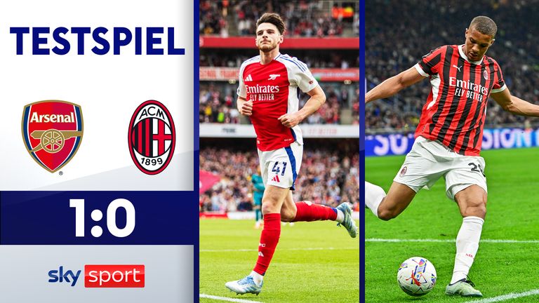 Der FC Arsenal gewinnt ein Testspiel gegen die AC Mailand in Singapur durch ein Tor von Bukayo Sakah mit 1:0. Anschließend gibt es noch ein Elfmeterschießen, in dem Arsenal-Torwart Kepa stark pariert.