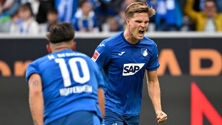 Marius Bülter steht seit Sommer 2023 bei der TSG Hoffenheim unter Vertrag.