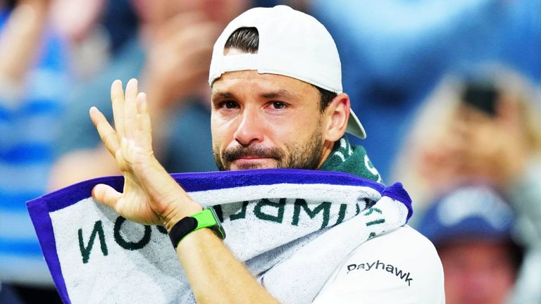 Grigor Dimitrov muss trotz einer 2:0-Satzführung gegen Jannik Sinner aufgeben. 