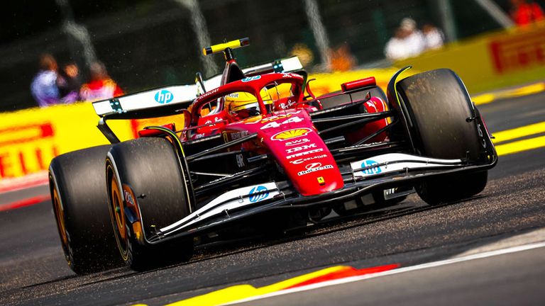 Lewis Hamilton (Ferrari) in Belgien.