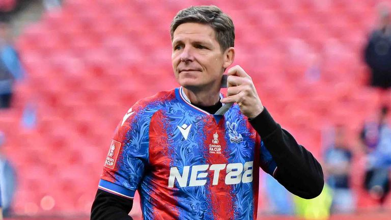 Oliver Glasner gewinnt mit Crystal Palace den FA Cup gegen Manchester City.