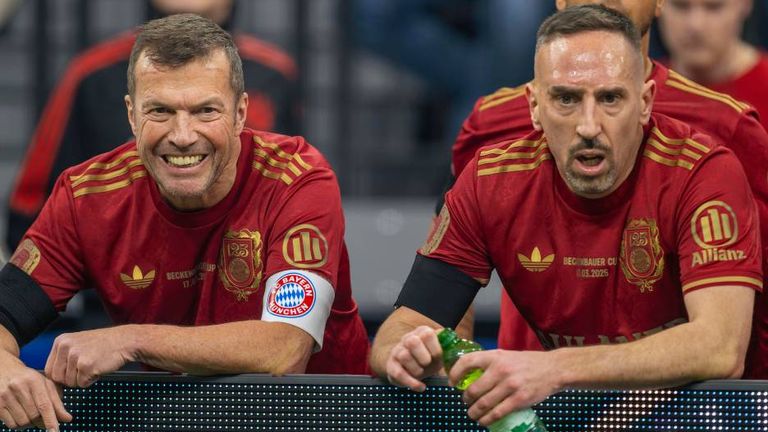 Lothar Matthäus (l.) und Franck Ribery waren beim Franz-Beckenbauer-Cup im Einsatz.