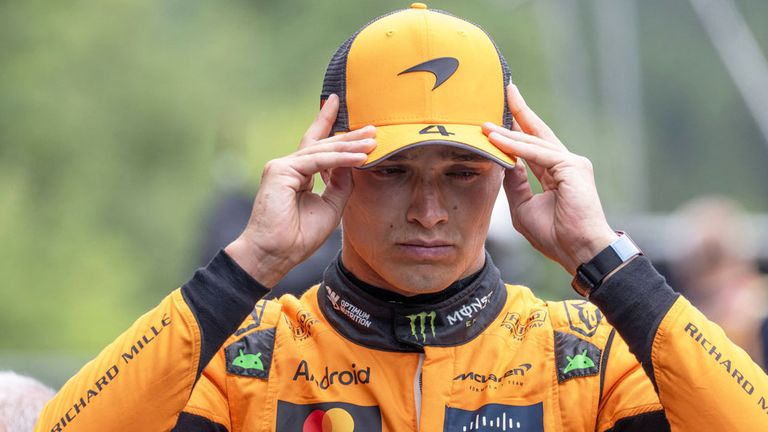 Lando Norris (McLaren) konnte seine Pole in Spa nicht in den Rennsieg umwandeln.