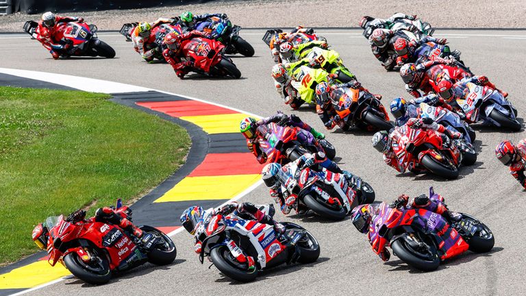 Auf dem Sachsenring findet der Große Preis von Deutschland statt.