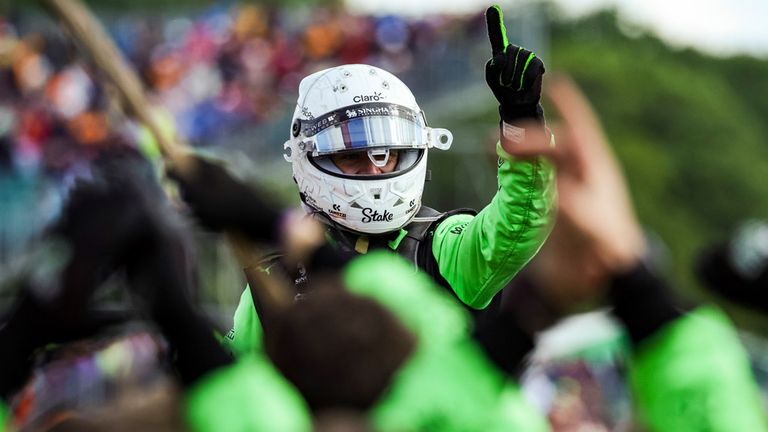 Nico Hülkenberg feiert beim GP von Großbritannien im 239. Anlauf sein erstes Podest in seiner Formel-1-Karriere.