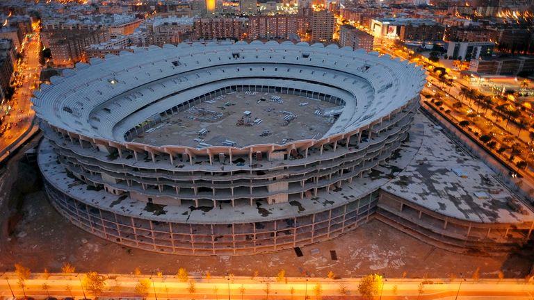Das Nou Mestalla soll nach 16 Jahren Baustopp endlich fertiggestellt werden.