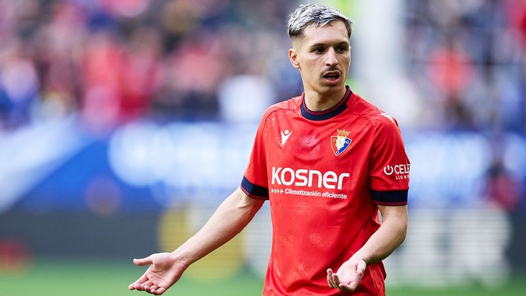 Bryan Zaragoza war in der vergangenen Saison vom FC Bayern an CA Osasuna ausgeliehen.