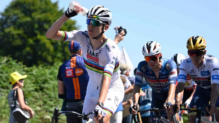 Tadej Pogacar gewinnt die 7. Etappe bei der Tour de France 2025.