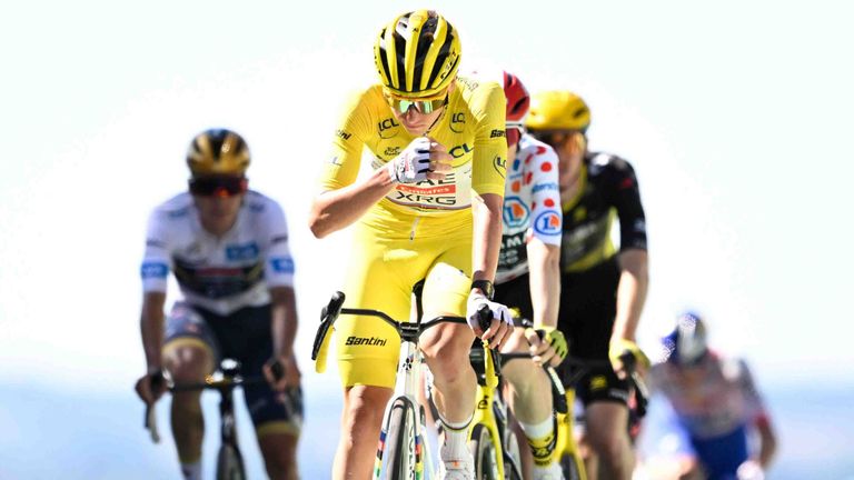 Tadej Pogacar verliert auf der 6. Etappe der Tour de France das Gelbe Trikot.