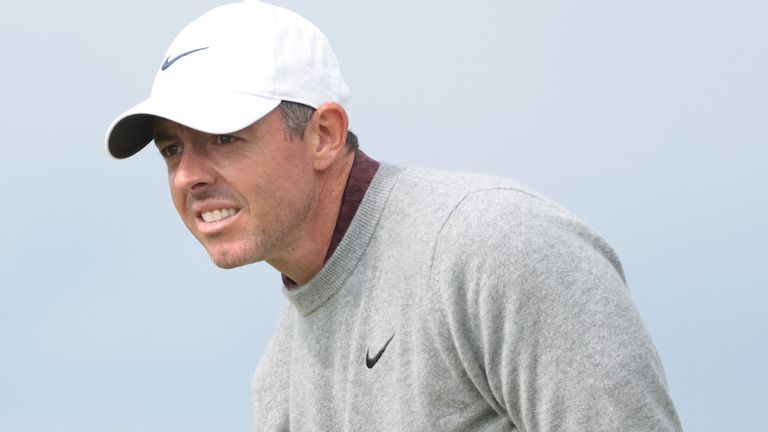 Rory McIlroy hat bei The Open auch am zweiten Tag Probleme. 