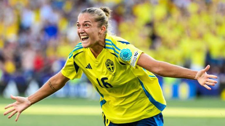 Filippa Angeldahl trifft für Schweden.