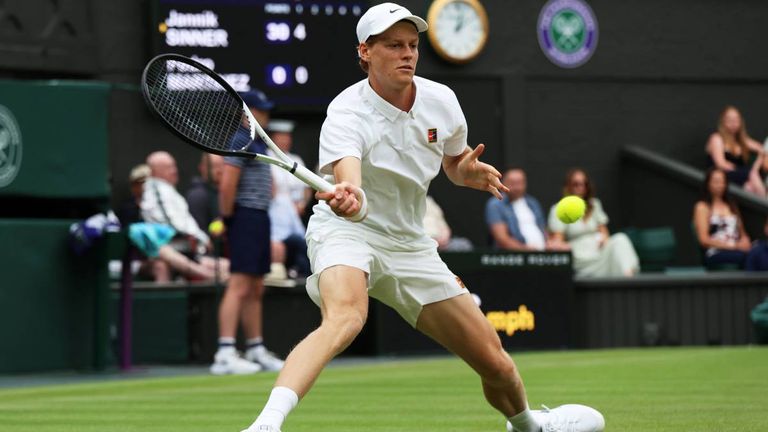 Jannik Sinner steht im Wimbledon-Achtelfinale ohne Satzverlust. 