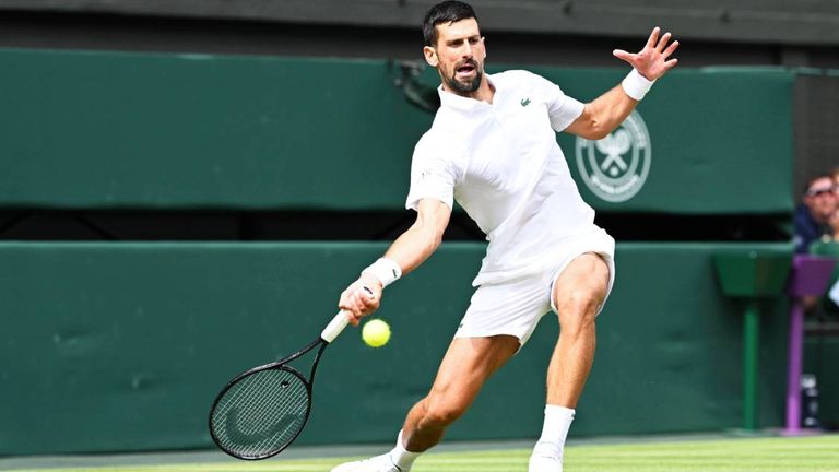 Novak Djokovic tat sich gegen Alex de Minaur nur im ersten Satz sehr schwer. 