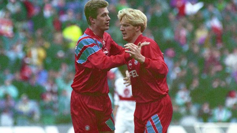 Thomas Strunz (l., defensives Mittelfeld): Saison 89/90 und 90/91