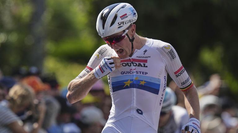 Der Belgier Merlier sichert sich den Sieg bei Etappe neun der Tour de France. 